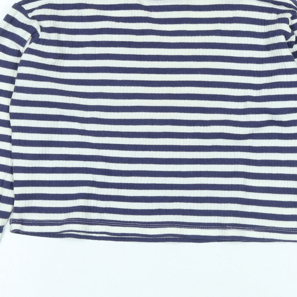 Womens UK Size 12 Topshop Blue Basic T-Shirt