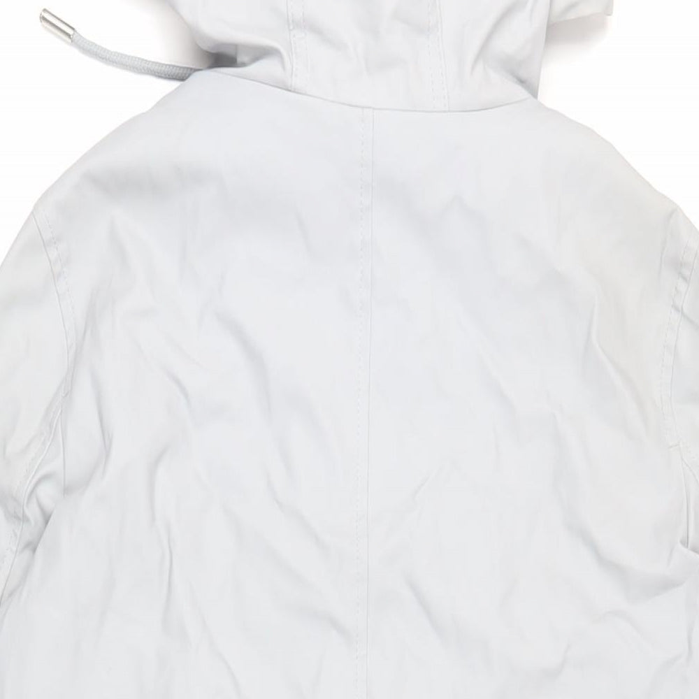 Womens UK Size 10 Dorothy Perkins Grey Rain Coat