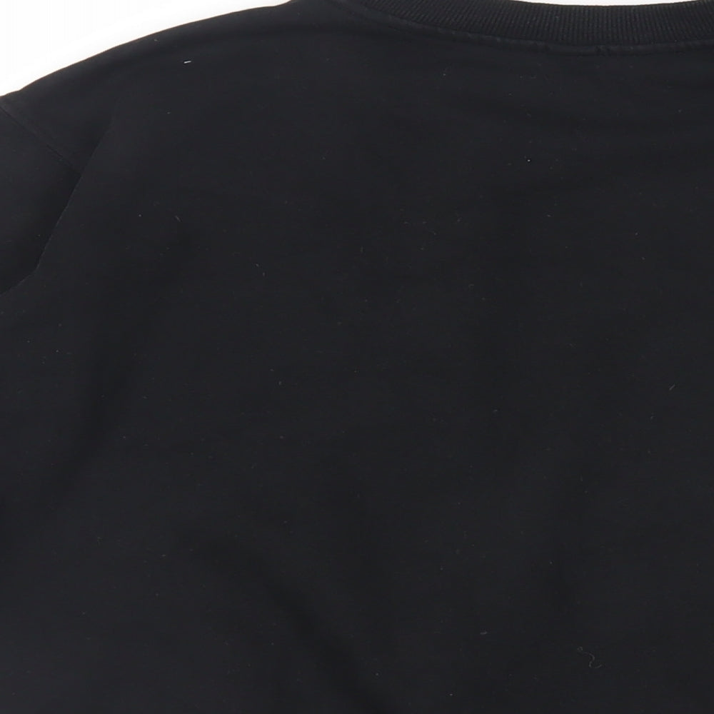 H&M Womens Black Cotton Pullover Sweatshirt Size XS Pullover