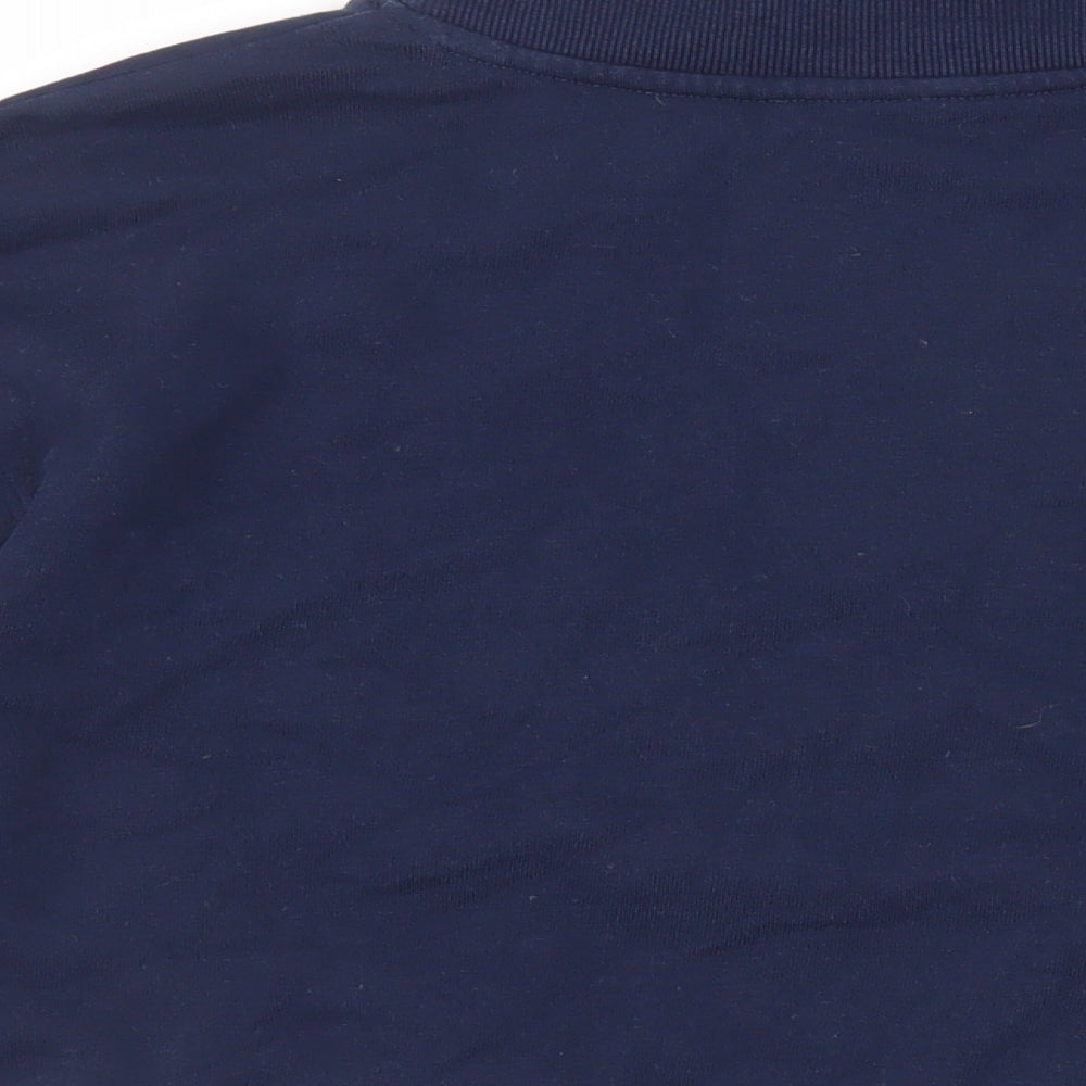 GOODMOVE Womens Blue Cotton Pullover Sweatshirt Size 10 Pullover