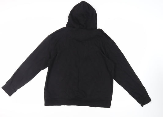 Mens UK Size L H&M Black Pullover Hoodie