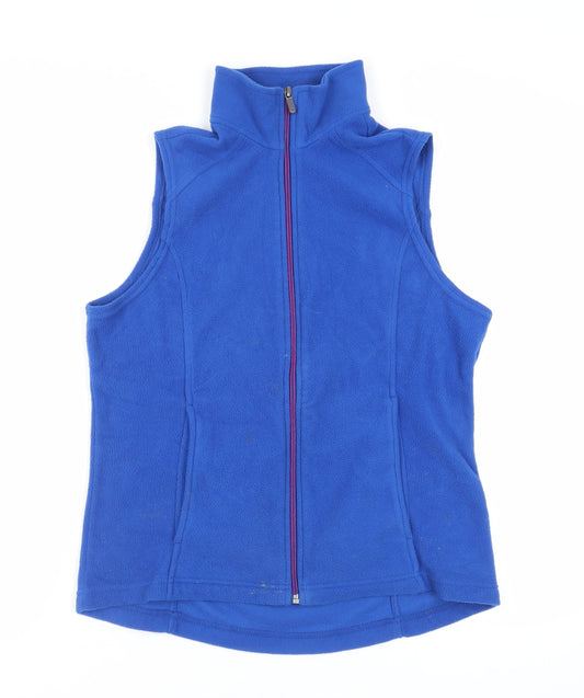 Womens UK Size M Lands' End Blue Gilet