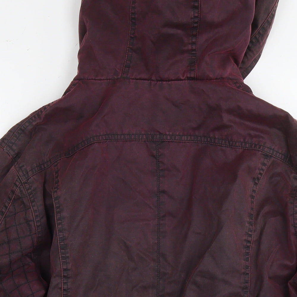 Womens UK Size 14 Marks and Spencer Red Rain Coat