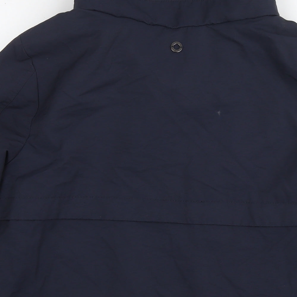 Brand and care label for Principles women’s blue jacket, size UK 12, zip