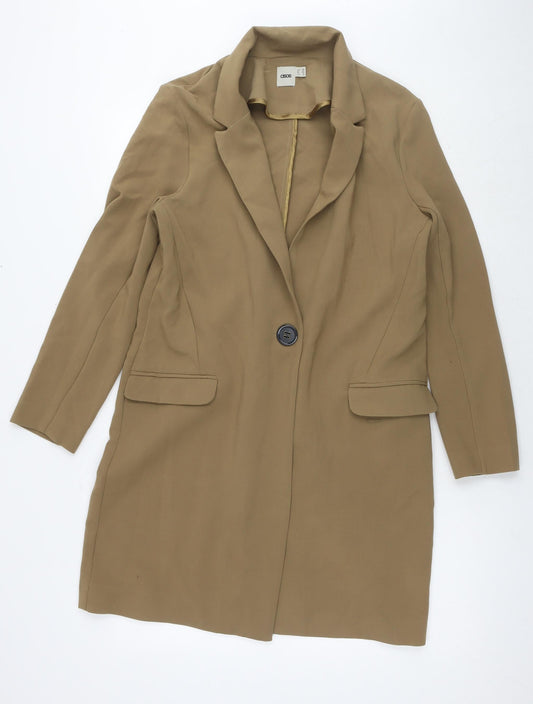 Womens UK Size 12 ASOS Brown Overcoat
