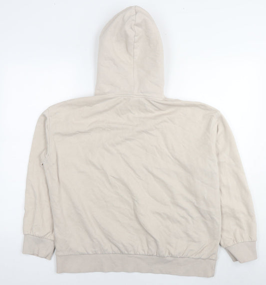 H&M Womens Beige Cotton Pullover Hoodie Size S Pullover - N.Y.C