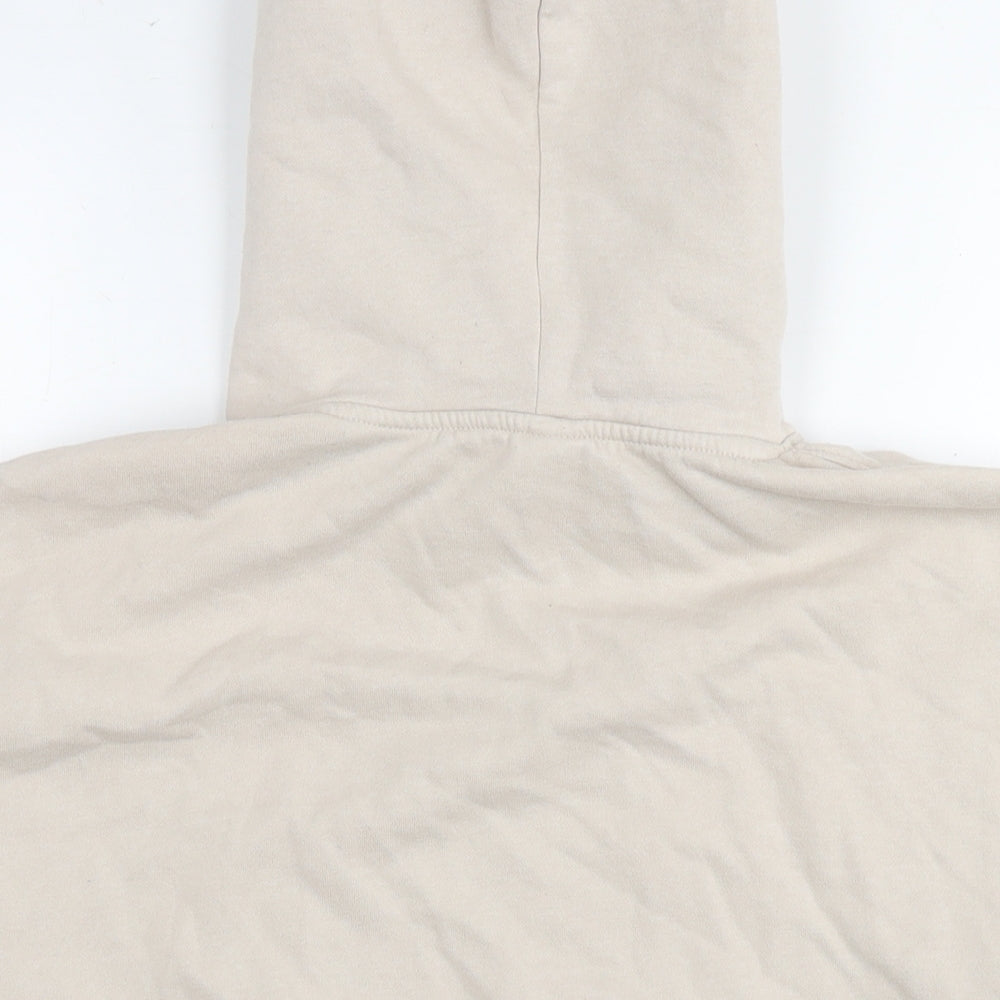 H&M Womens Beige Cotton Pullover Hoodie Size S Pullover - N.Y.C