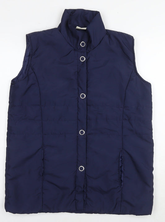 Womens UK Size 10 Anne de Lancey Blue Gilet