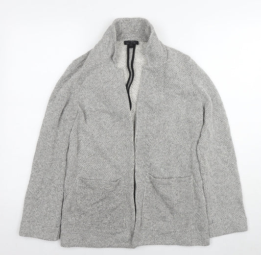 Womens UK Size 8 Topshop Grey Kimono Coat