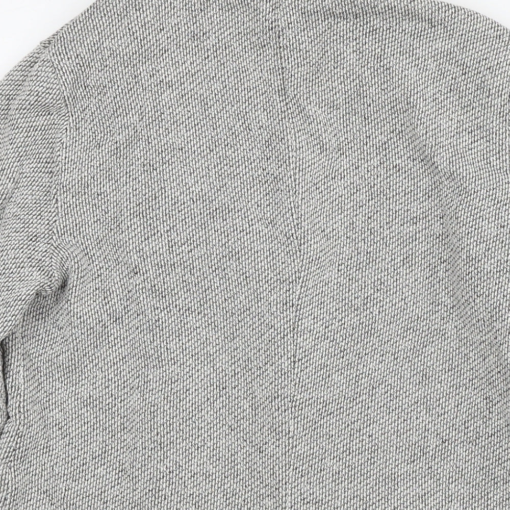 Womens UK Size 8 Topshop Grey Kimono Coat