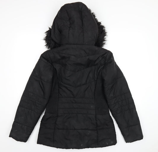 Womens UK Size 10 Very Black Puffer Jacket