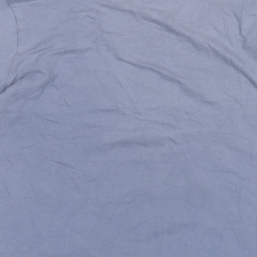 Womens UK Size 8 Disney Blue Basic T-Shirt