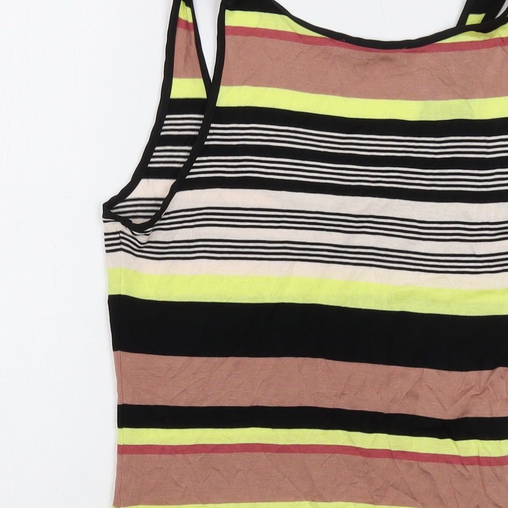 Womens UK Size S Oasis Multicoloured Basic Tank