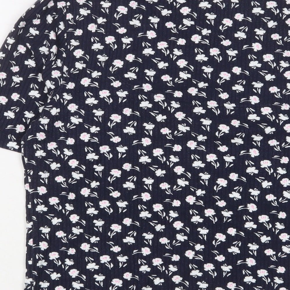 Womens UK Size 16 Marks and Spencer Blue Basic T-Shirt