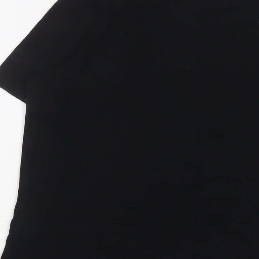 Womens UK Size 10 NEXT Black Basic T-Shirt