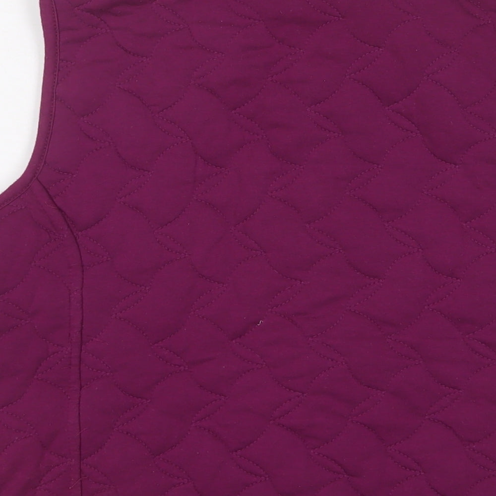 Womens UK Size 14 Bonmarché Purple Gilet