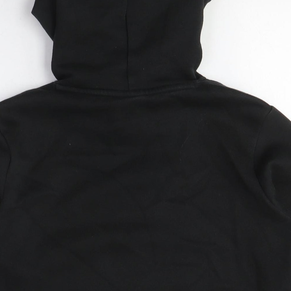 Brand and care label for Puma unisex black pullover hoodie m - cotton blend casual