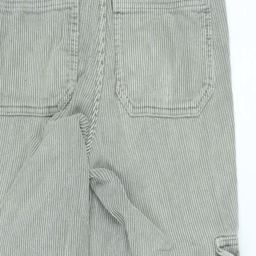 BDG Womens Grey Cotton Trousers Size 27 in L30 in Regular Zip