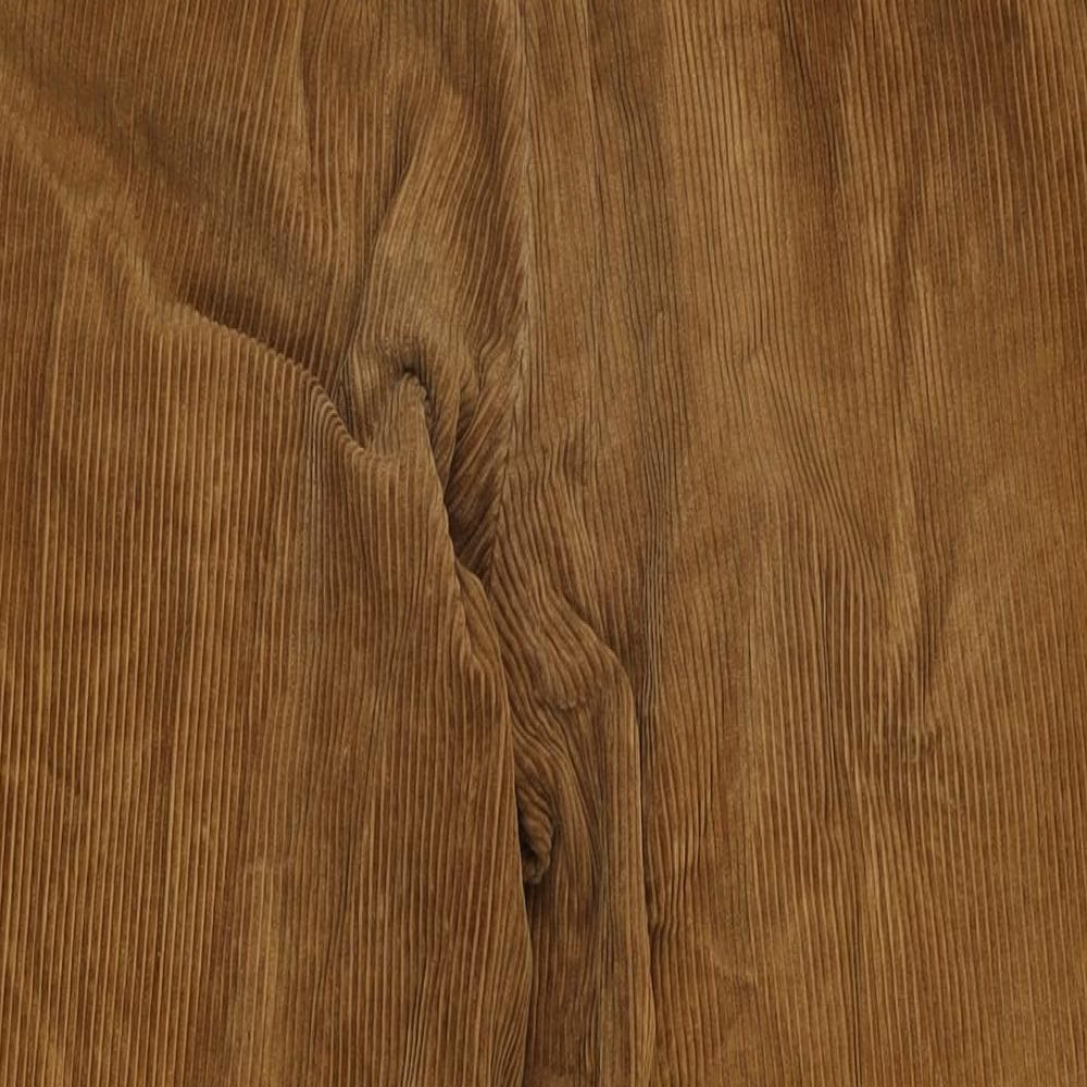 Peter Christian Mens Brown Cotton Blend Trousers Size 34 in L28 in Regular Zip