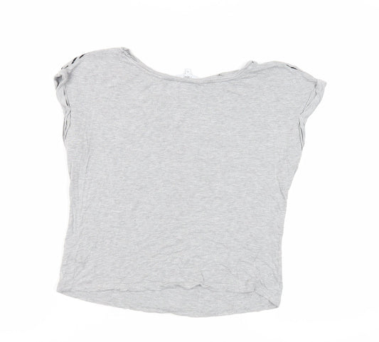 Womens UK Size 10 NEXT Grey Basic T-Shirt