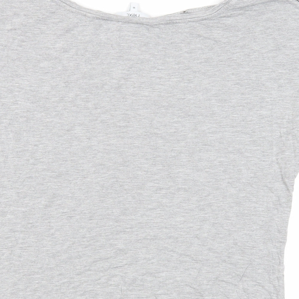 Womens UK Size 10 NEXT Grey Basic T-Shirt