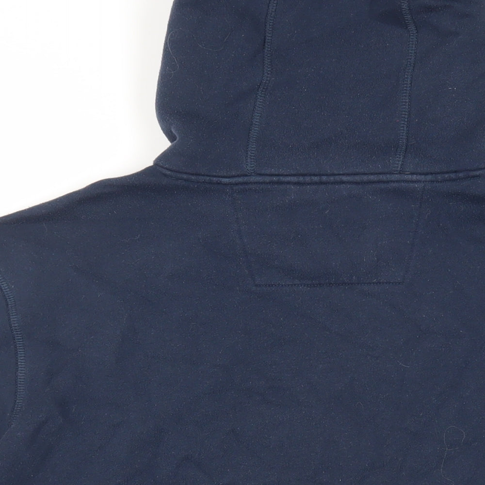 Mens UK Size M Crew Clothing Blue Pullover Hoodie