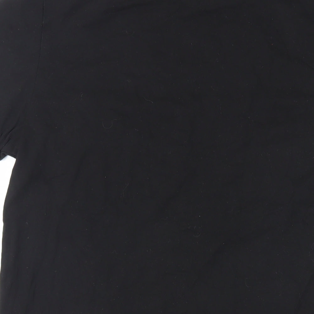 Womens UK Size L ASOS Black Basic T-Shirt