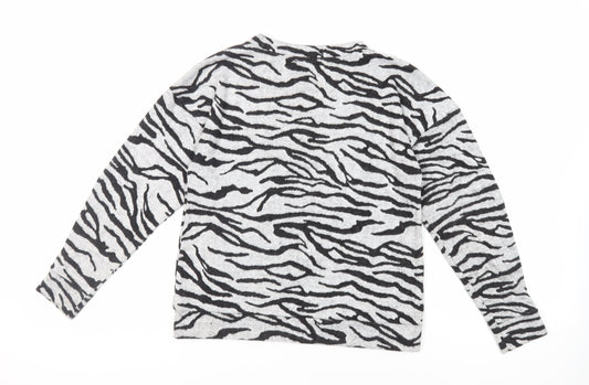 Womens UK Size 10 Marks and Spencer Grey Pullover Sweatshirt