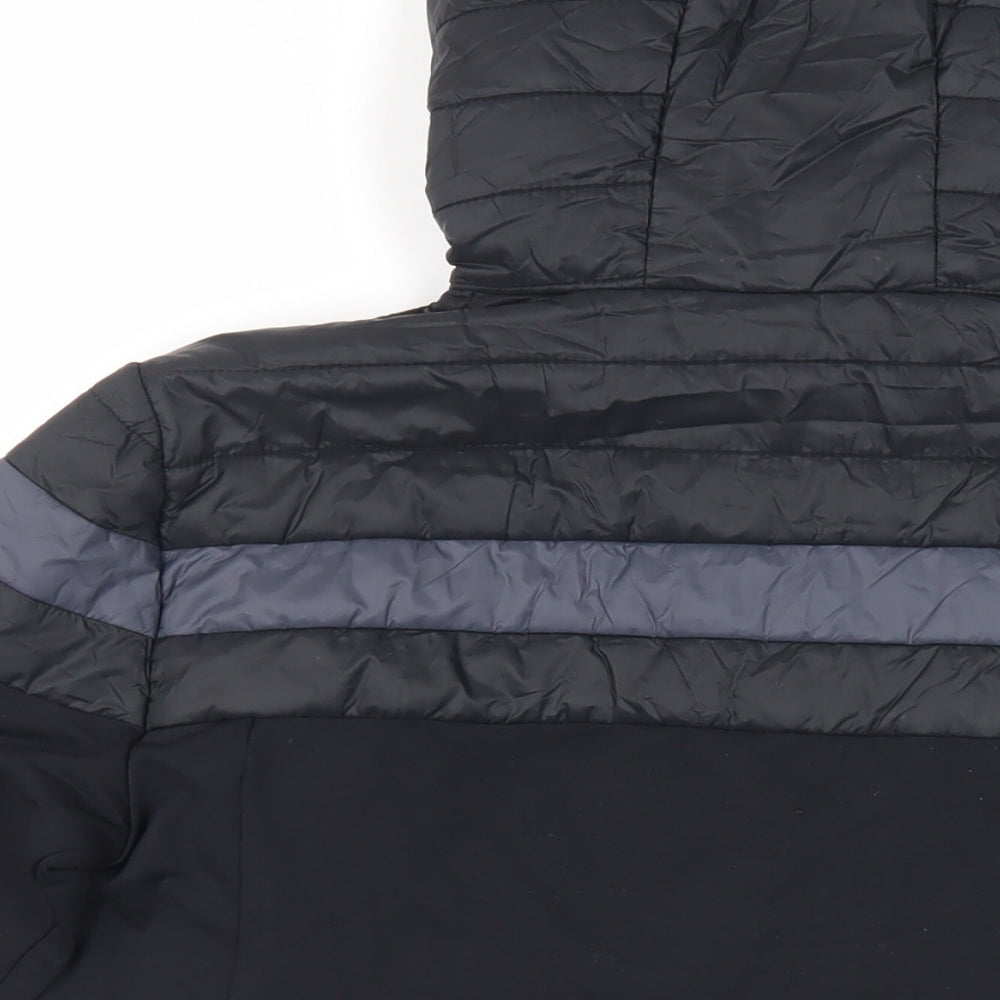 Mens UK Size S Martini Black Quilted Coat