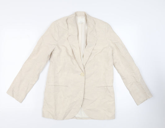 Womens UK Size XS H&M Beige Jacket