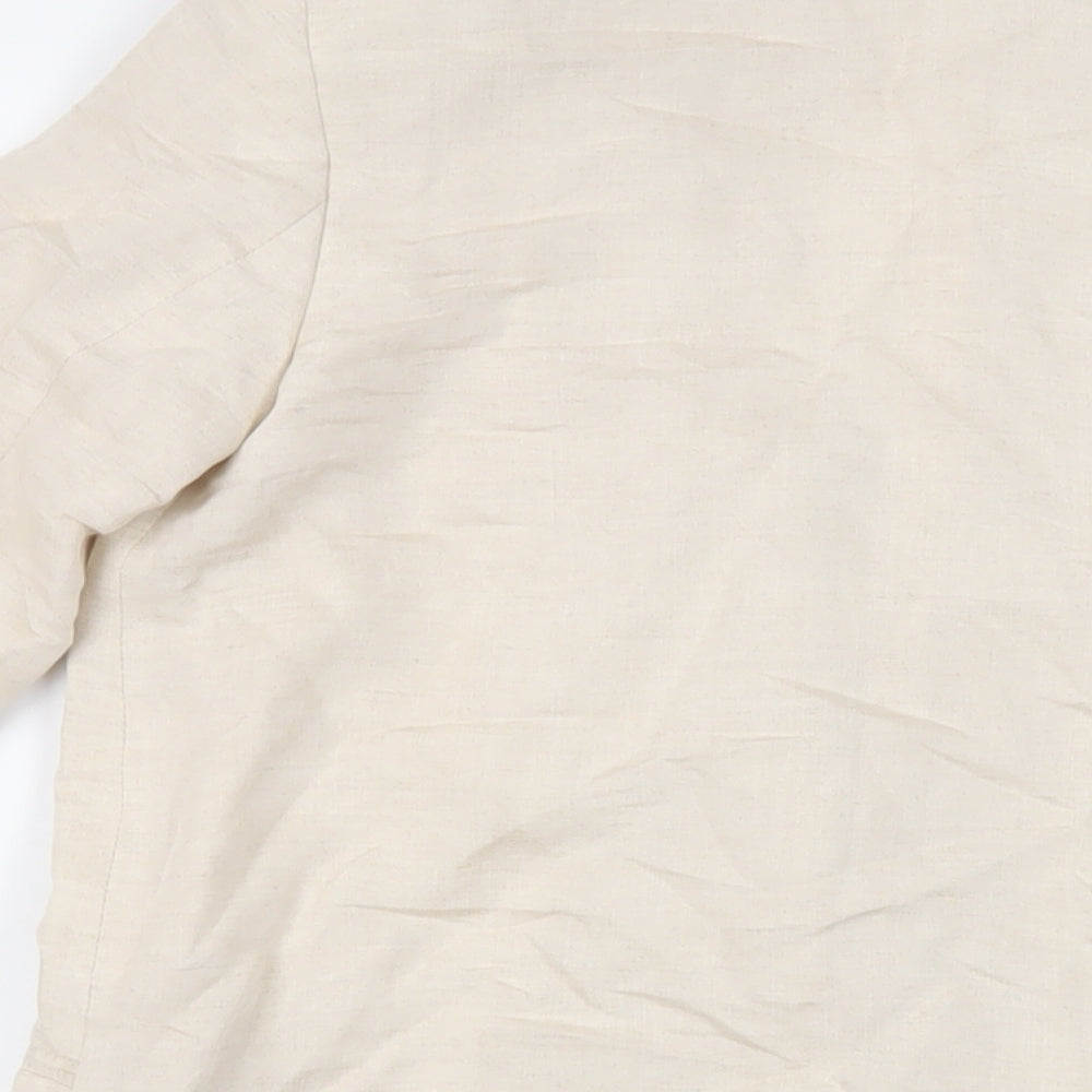 H&M Womens Beige Jacket Blazer Size XS Button