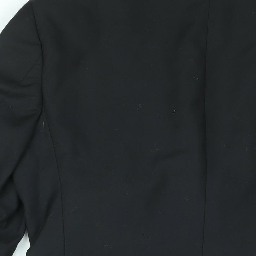 Mens UK Size 40 Topman Regular Black Suit Jacket