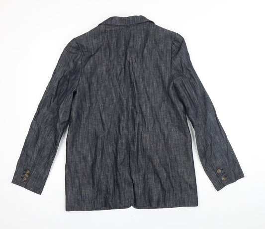 Womens UK Size 10 M&S Blue Jacket