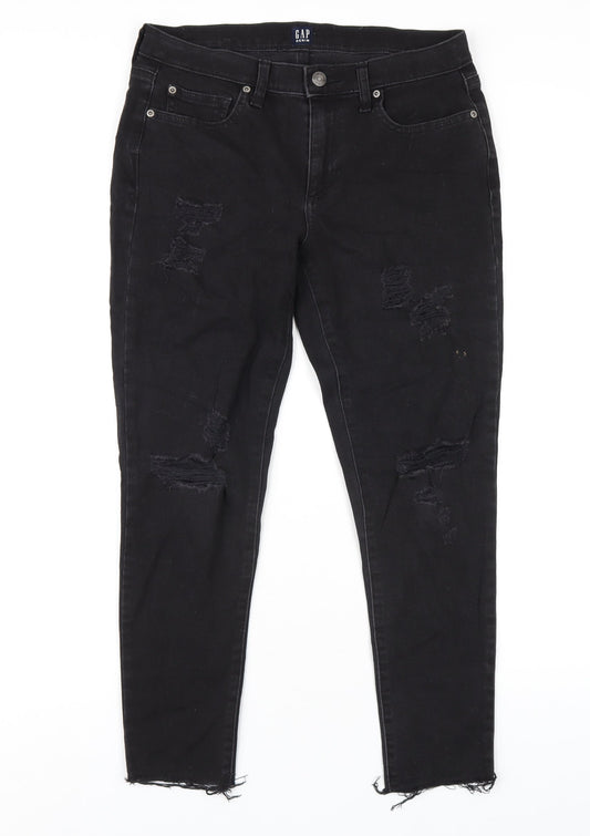 Womens UK Size 30 in Gap Regular Fit Skinny Black Jeans