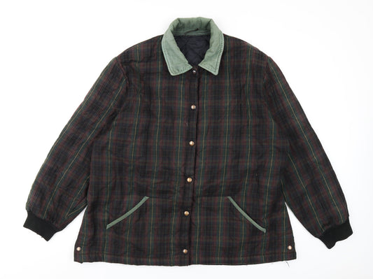 Womens UK Size 22 Country Casuals Multicoloured Quilted Coat