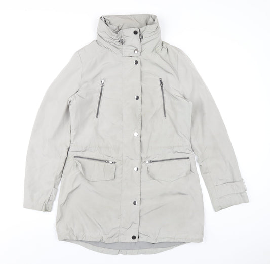 Womens UK Size 8 Monsoon Grey Rain Coat