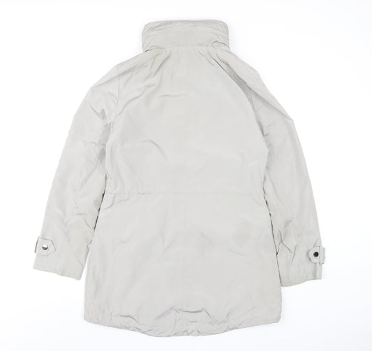 Womens UK Size 8 Monsoon Grey Rain Coat