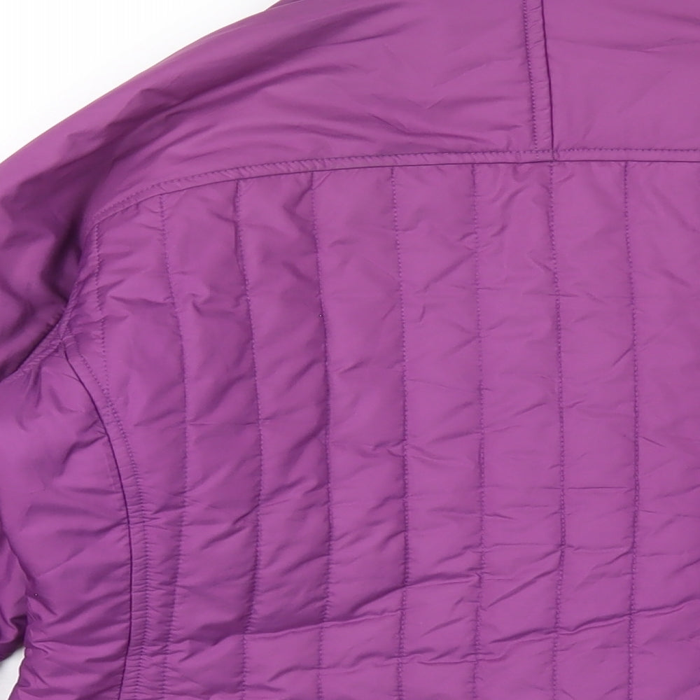 Marmot Womens Purple Puffer Jacket Coat Size S Zip