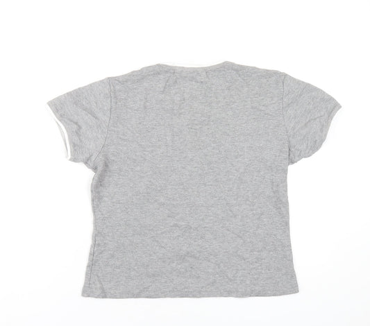 Womens UK Size 16 LA Gear Grey Basic T-Shirt