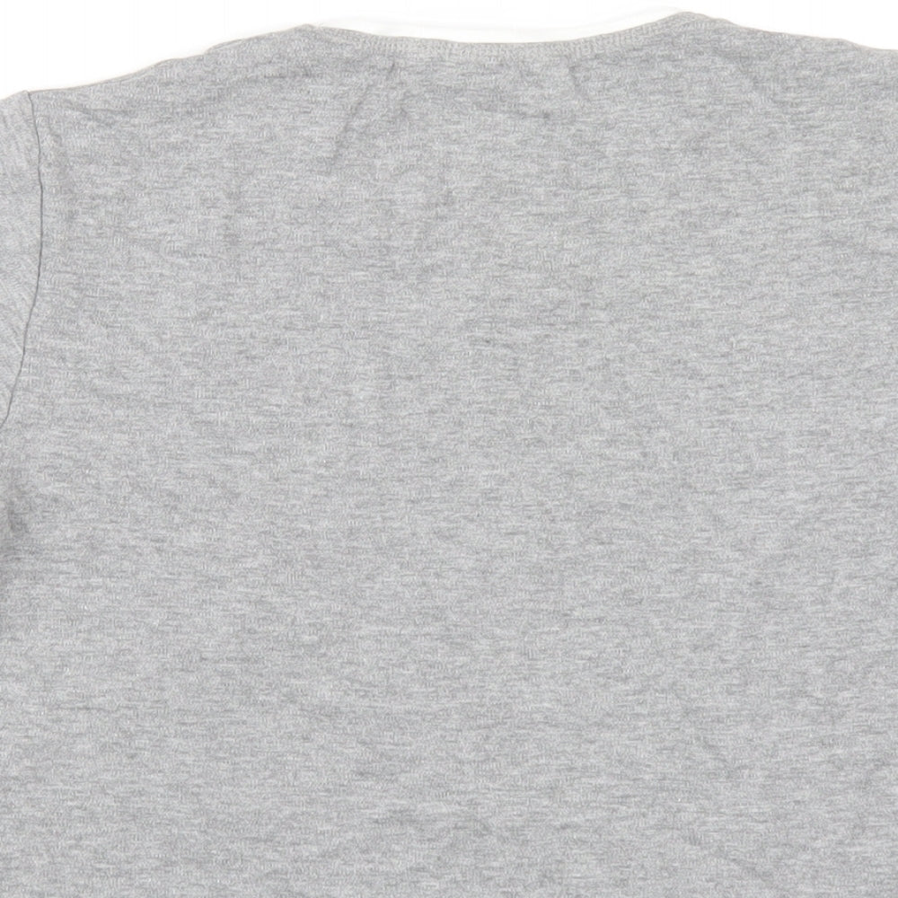 Womens UK Size 16 LA Gear Grey Basic T-Shirt