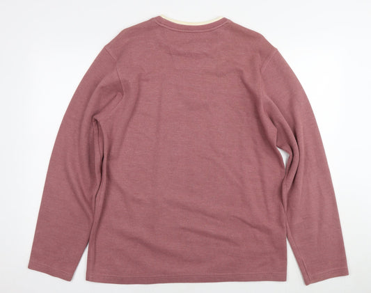 Mens UK Size M Easy Pink Pullover Sweatshirt