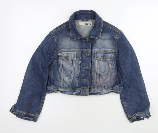 Womens UK Size 12 Topshop Blue Jacket