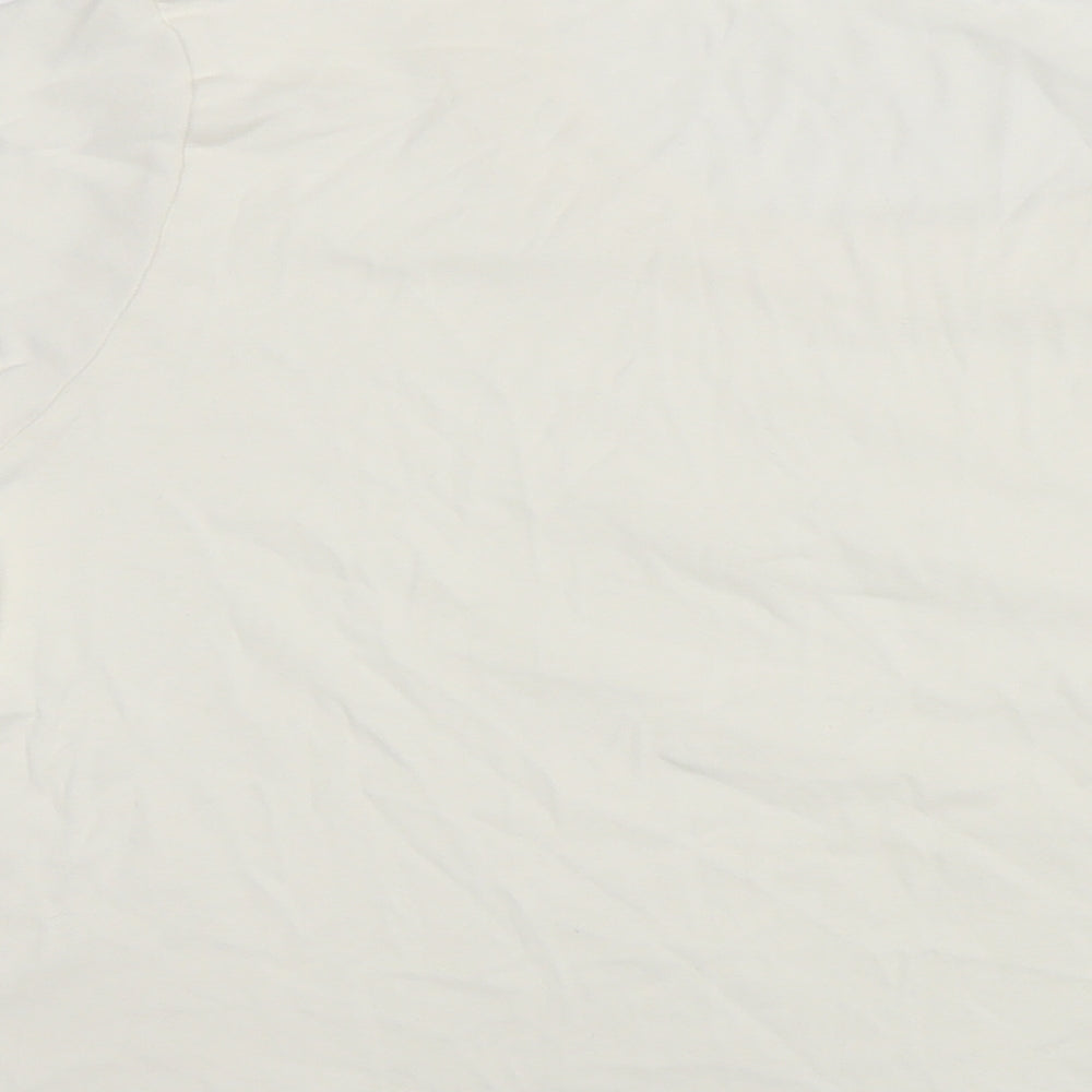Womens UK Size 16 Marks and Spencer White Basic T-Shirt