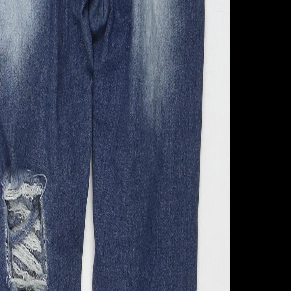 Womens UK Size S Denim Regular Fit Skinny Blue Jeans