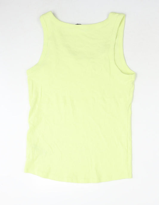 Womens UK Size 18 Marks and Spencer Green Basic Tank