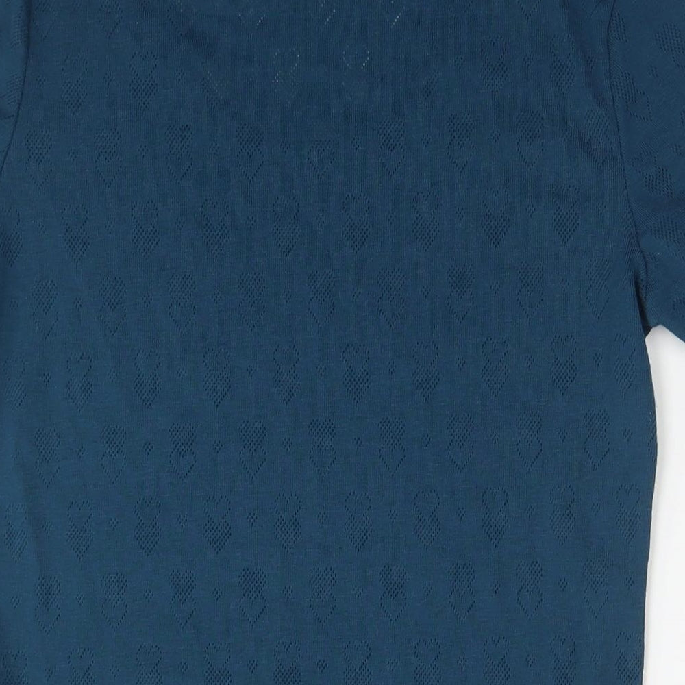 Womens UK Size L Damart Blue Basic T-Shirt