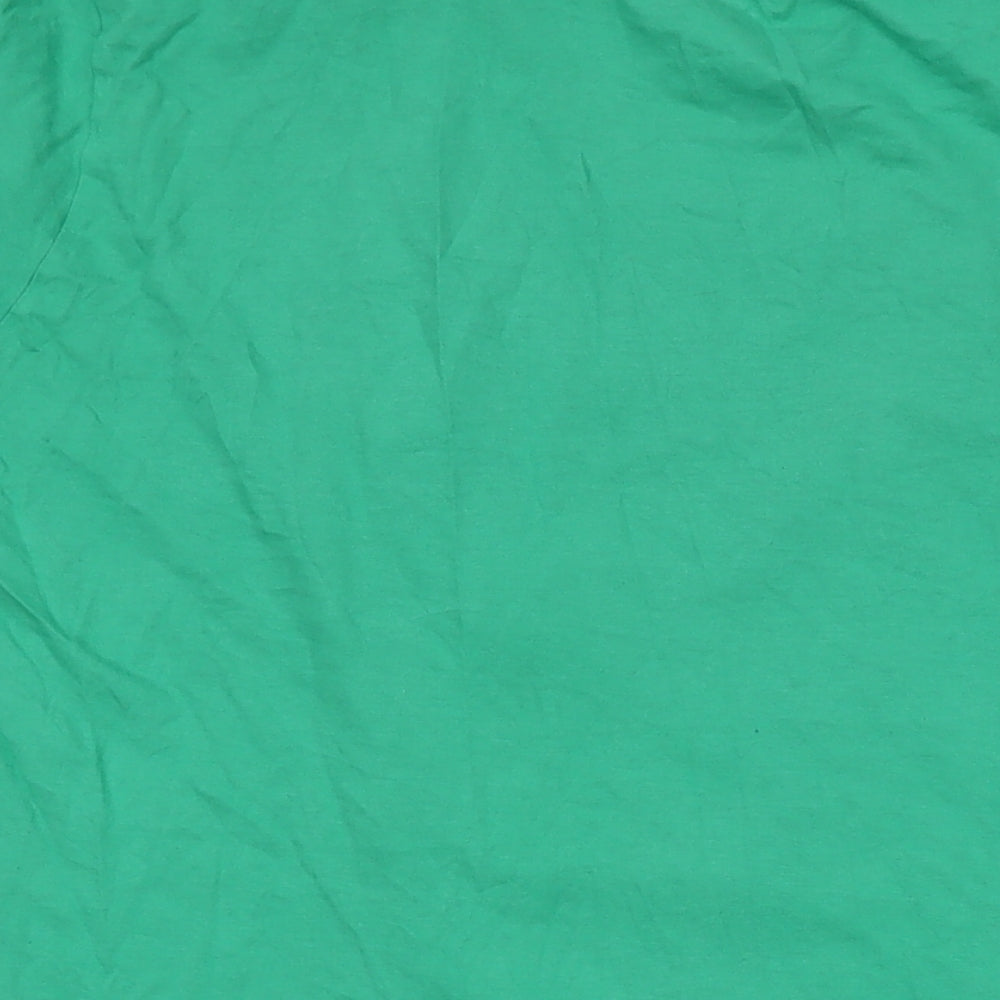 Womens UK Size 10 Disney Green Basic T-Shirt