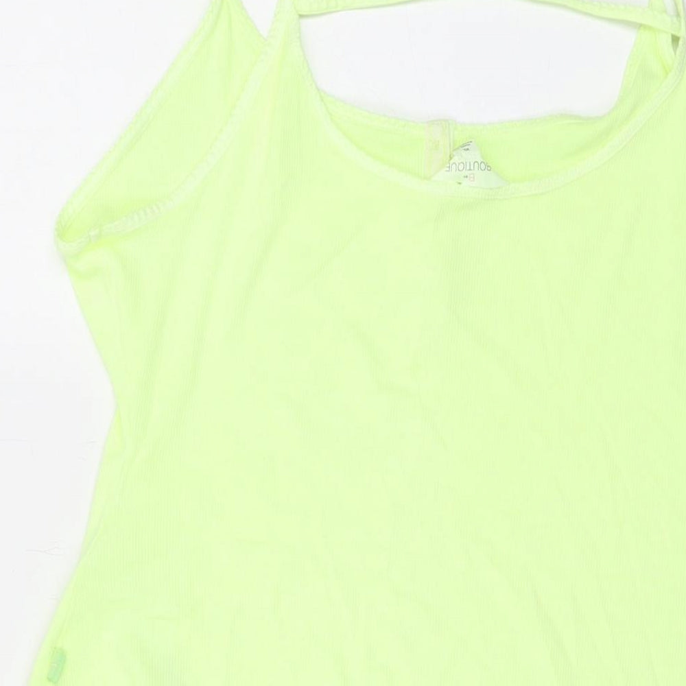 By Boutique Womens Green Cotton Bodysuit One-Piece Size XL Snap