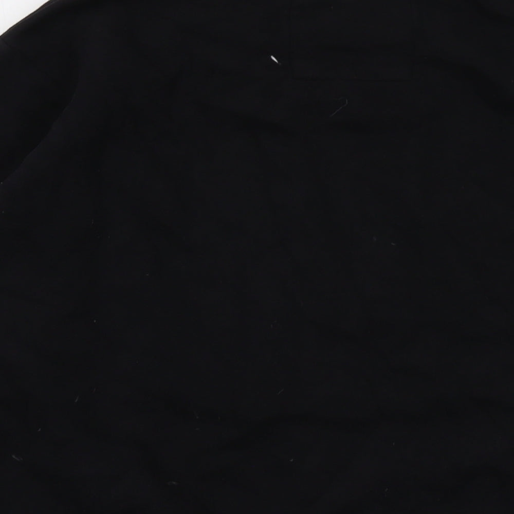 Mens UK Size S Pull&Bear Black Pullover Sweatshirt