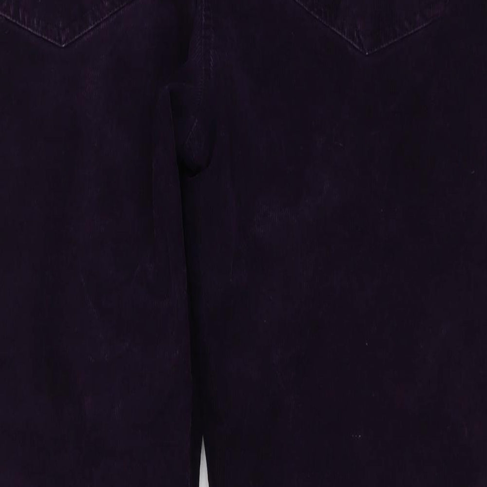 Womens UK Size 18 M&Co Regular Fit Purple Trousers